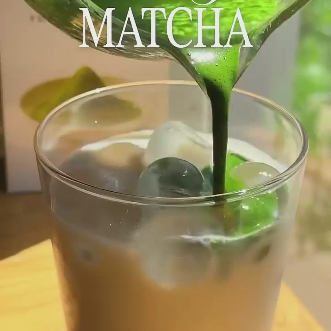 premium matcha powder video